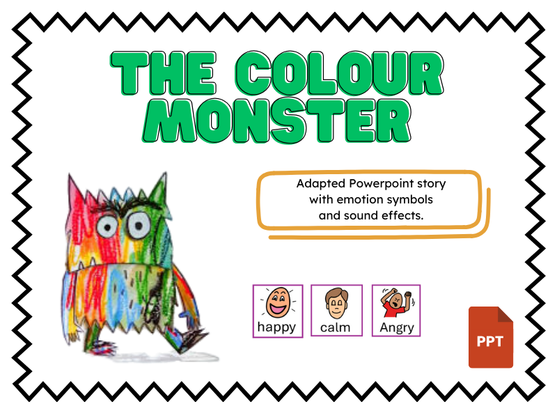 The Colour Monster Story With Emotions Symbols