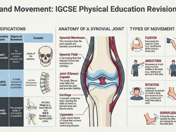 IGCSE PE: Joints & Movement – Revision Suite