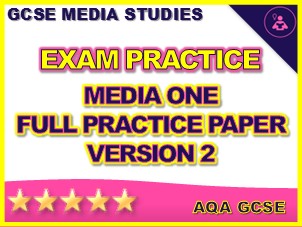 GCSE Media One Practice Paper Bundle - Mark Scheme, Example Response, Paper