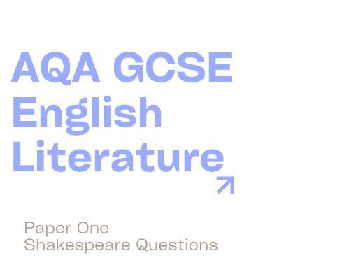 AQA GCSE English Literature Paper One The Tempest Questions Texts Past Paper Workbook