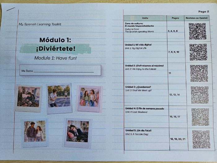 Spanish AQA 2025 Learning Toolkit Module 1