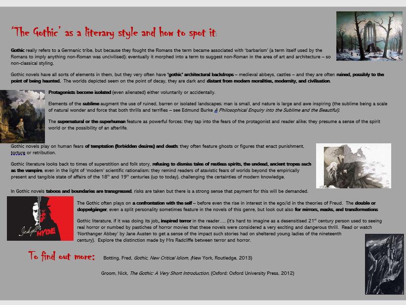 The Gothic and How to Spot it