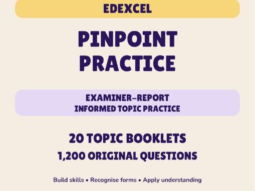 Edexcel GCSE Maths Higher | 20 Pinpoint Practice Booklets & Answers