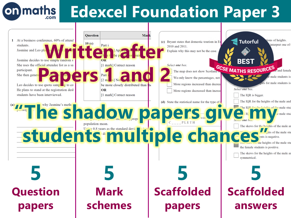 [UPDATED] Maths GCSE Predicted Papers (Summer 2026) Edexcel Paper 3 Foundation