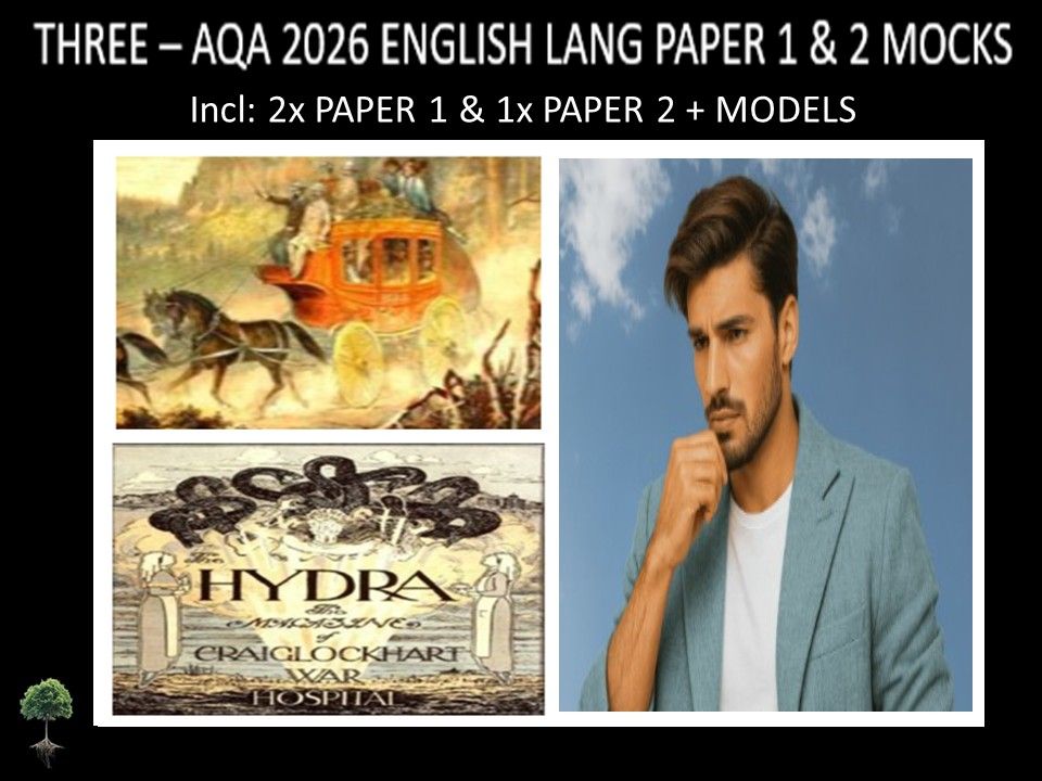 THREE - AQA PAPER 1 & 2 | 2026 FULL MOCKS | MODELS