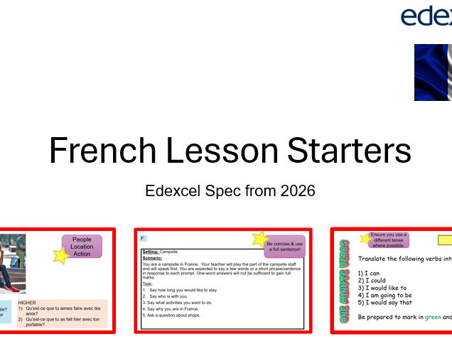 Edexcel French Starters