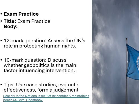OCR A Level Geography  Human Rights