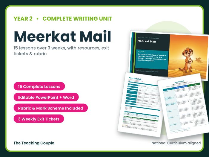 Meerkat Mail | Year 2 English Unit | 15 Complete Lessons + Resources + Mark Scheme