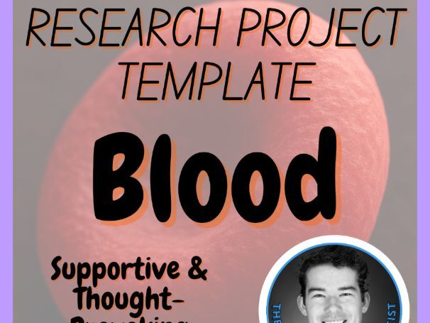 Blood | Health Medicine Science Research Project Template | Digital + Print