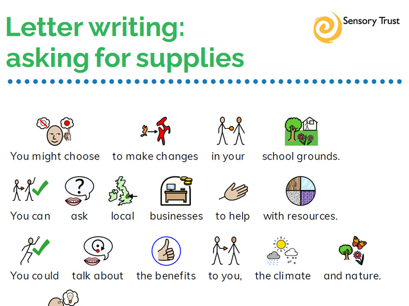 Climate Cooler Schools: letter writing (asking for supplies)
