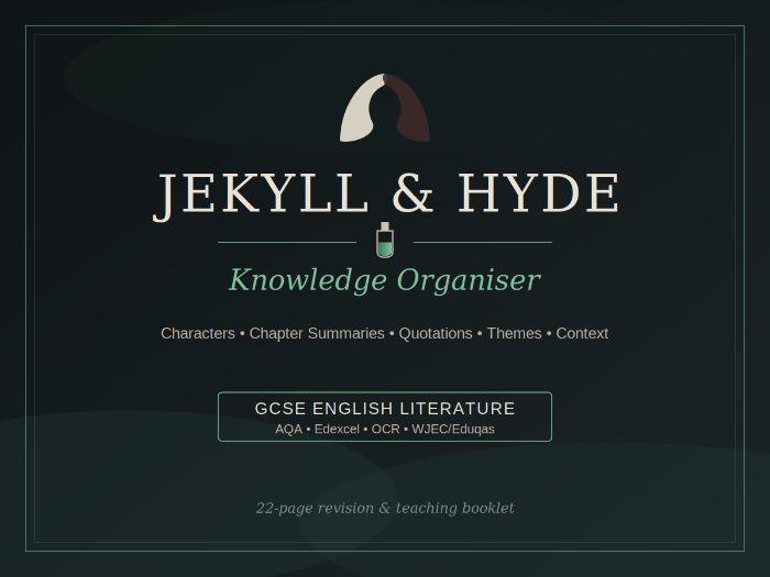 Jekyll & Hyde Knowledge Organiser | GCSE