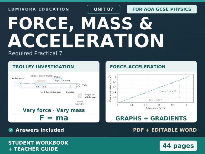 Force & Acceleration Required Practical 7 | AQA GCSE Physics
