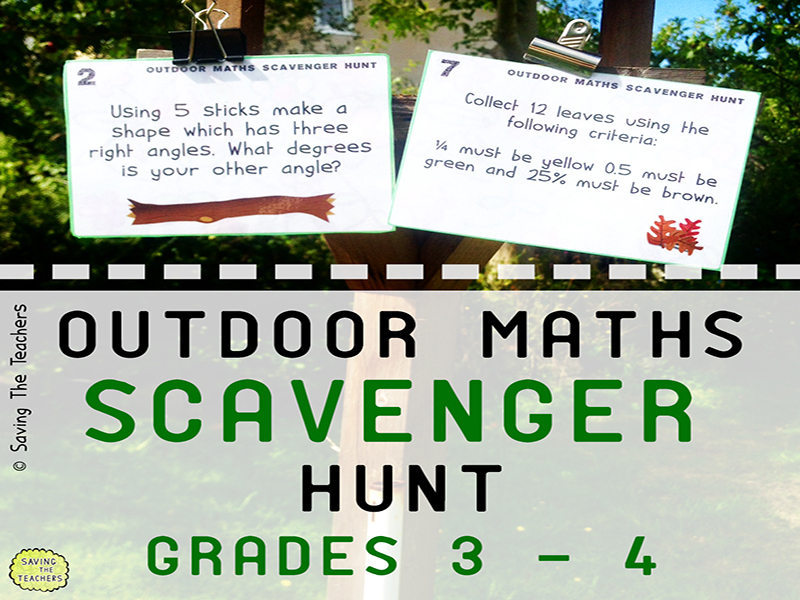 Math Scavenger Hunt Activity: Years 4 and 5