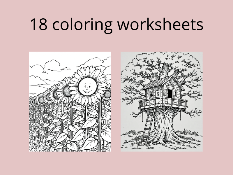 Adventure & Nature Coloring Book for Kids