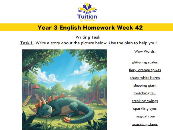 42. Year 3 Creative Writing & Spelling