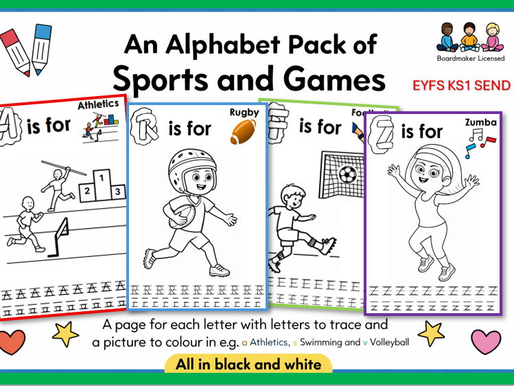 An Alphabet Pack of Games and Sports