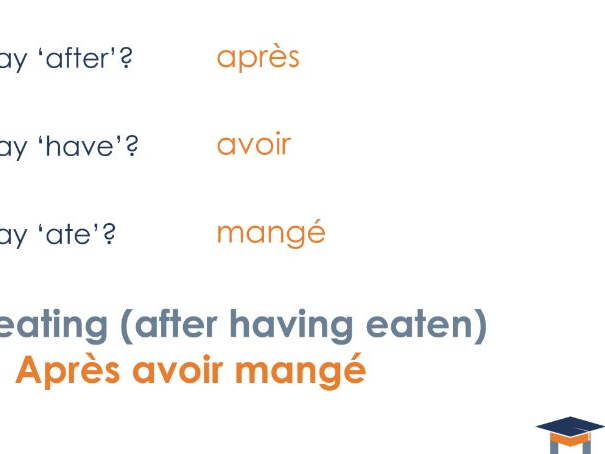 French - après avoir & après être