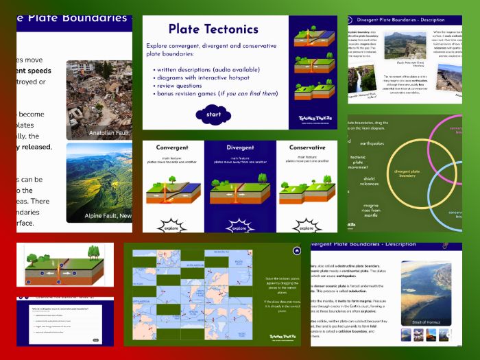 KS3/GCSE Geography - Plate Boundaries: Interactive Lesson