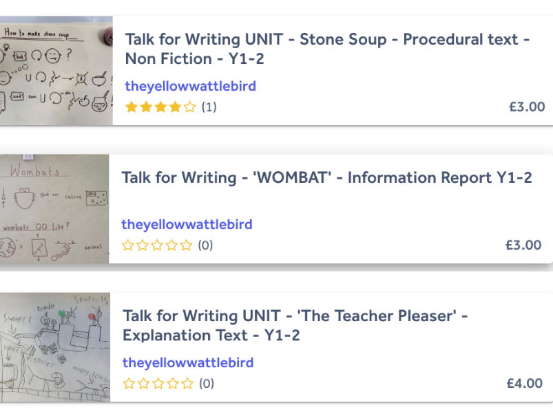 Talk for Writing - NON FICTION - Y1-2 bundle (explanation, information and procedural)