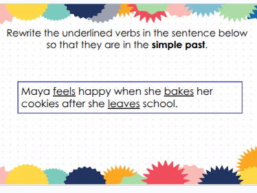 Year 6 SATs QUICK Tenses GPS Quiz PowerPoint + PDF Worksheet (SPaG Practice with Answers)