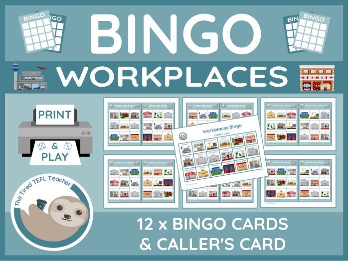 ESL Workplaces Bingo