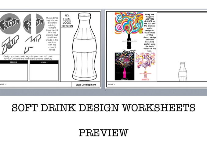 Graphics Worksheets - Soft Drink Design