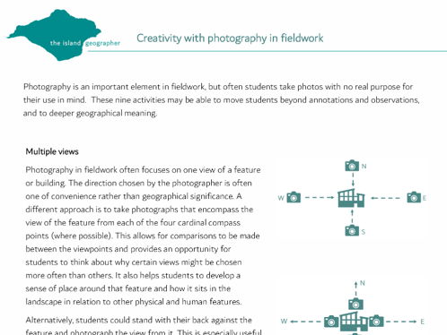Creativity with photography in fieldwork