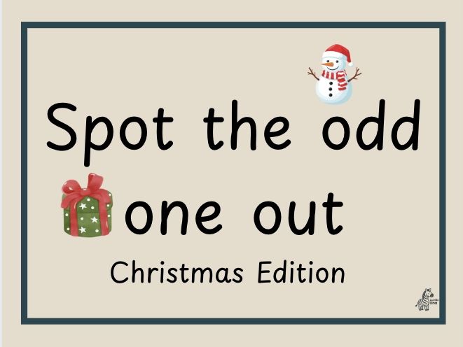 EYFS | KS1 Odd One Out Christmas Worksheet Pack