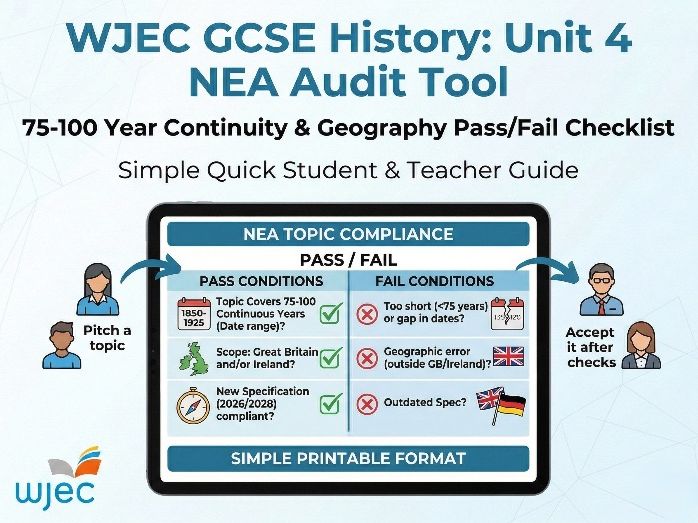History Unit 4 100-Year Rule Checklist