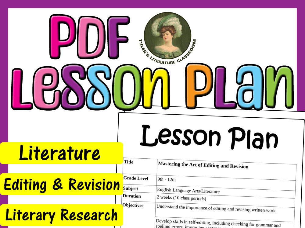 Set #1 : Editable Lesson Plan for High School