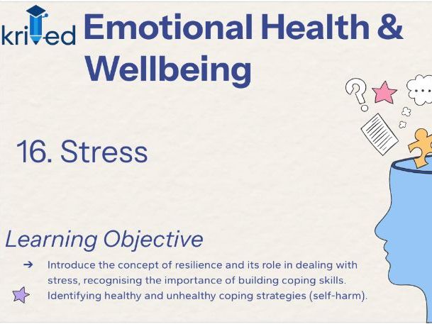 Stress – Year 8 PSHE Lesson on Resilience Coping with Stress