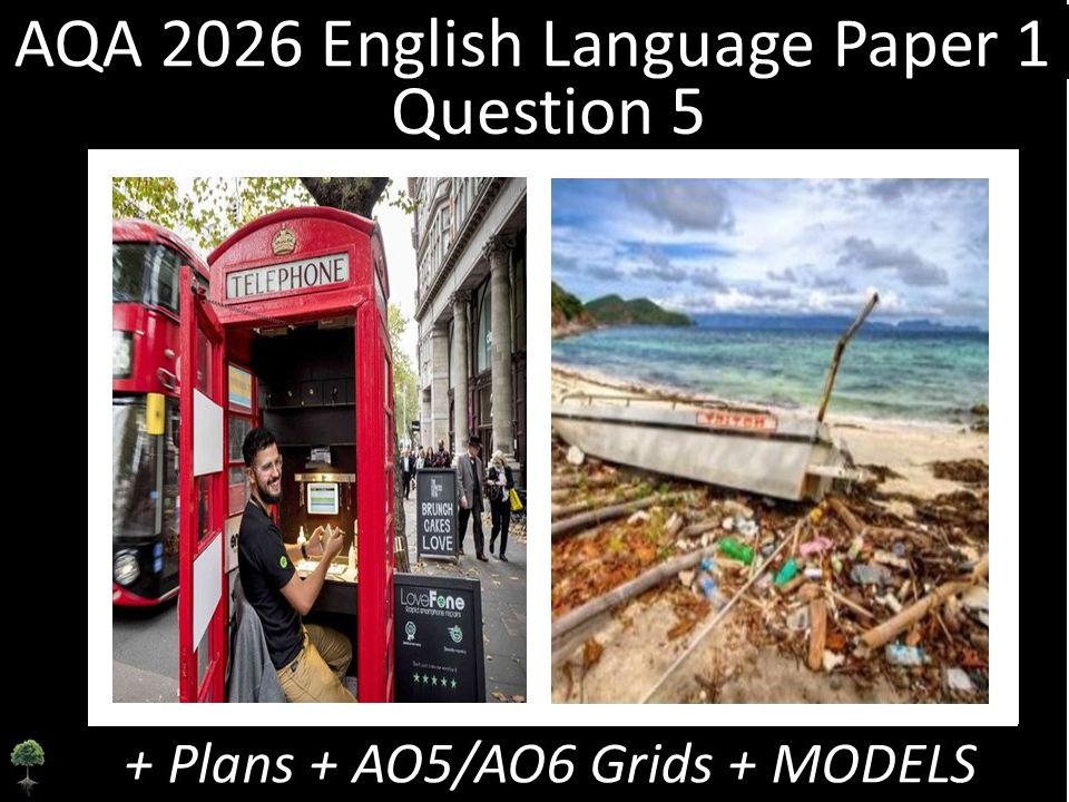 Two Question 5 - AQA 2026 GCSE English Language Paper 1 | Plans, AO Grids, Models