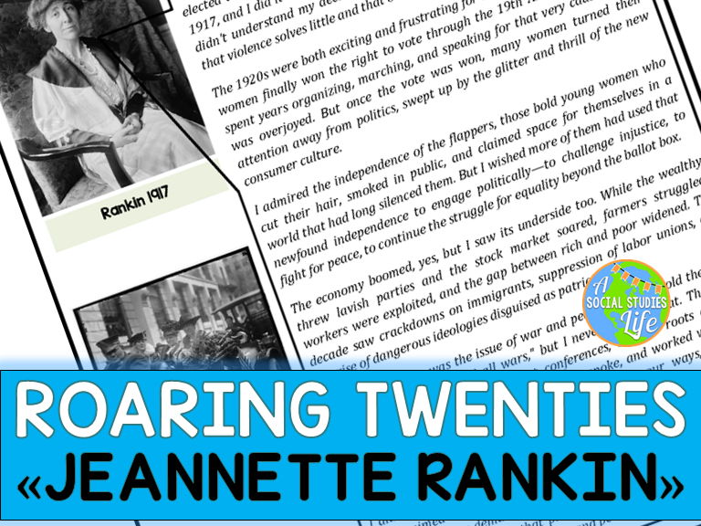 Jeannette Rankin on the Roaring Twenties POV