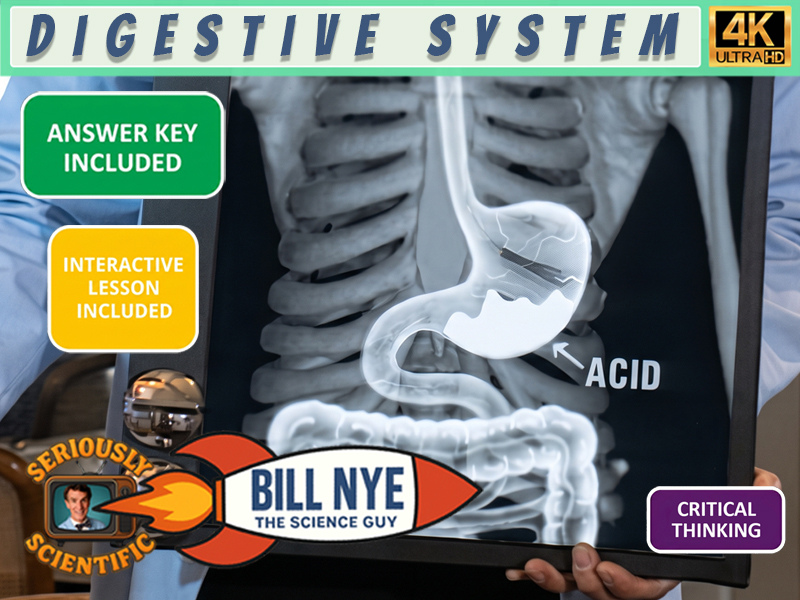 Bill Nye Digestion Worksheet with Answer Key FREE | 4K Full Episode