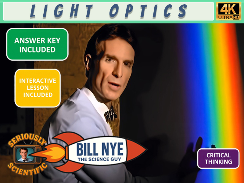Bill Nye Light Optics Worksheet & Answer Key | 4K Full Episode