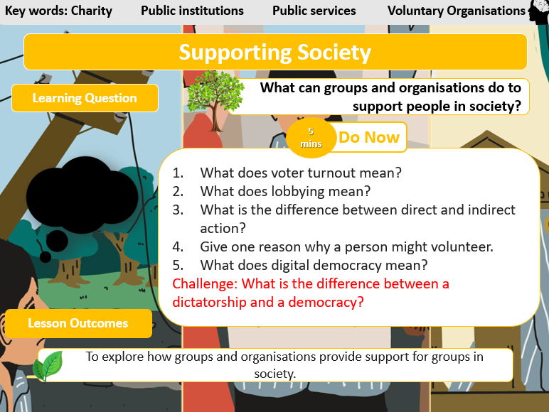 Edexcel Citizenship D L8- Supporting Society