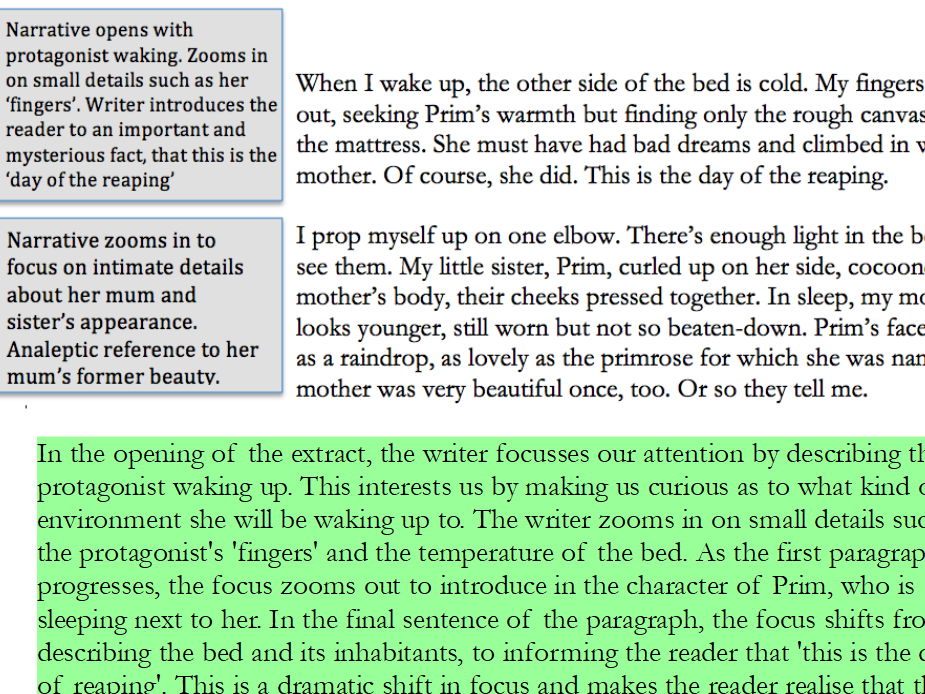 English Language GCSE Paper 1 Question 3