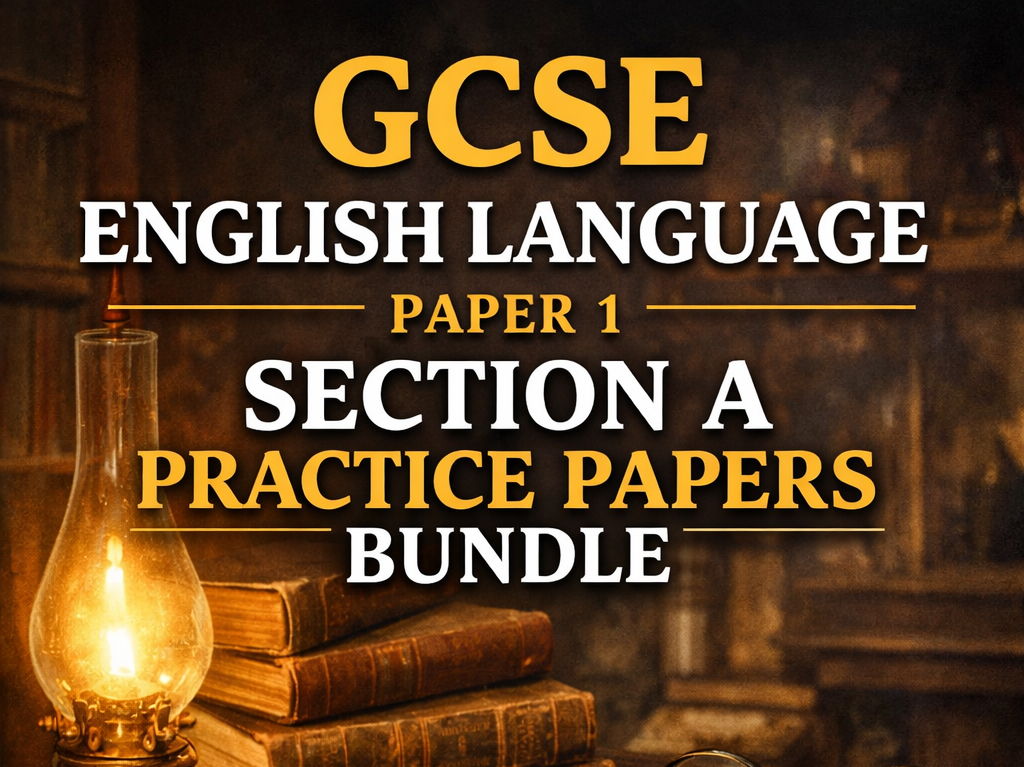 AQA GCSE English Language Paper 1 Section A Practice Papers Bundle (Unseen Extracts + Questions)