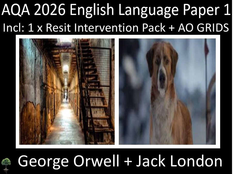 Two AQA 2026 English Language Paper 1 Mocks | Resit Intervention | AO Grids