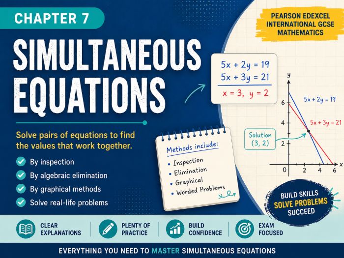 07 - Simultaneous Equations Teacher Pack - Pearson Edexcel iGCSE Maths