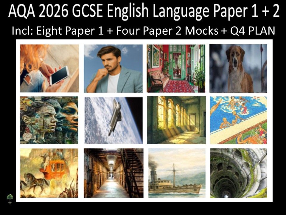 Twelve AQA 2026 GCSE English Language Paper 1 + 2 Mocks | Q4 Plan