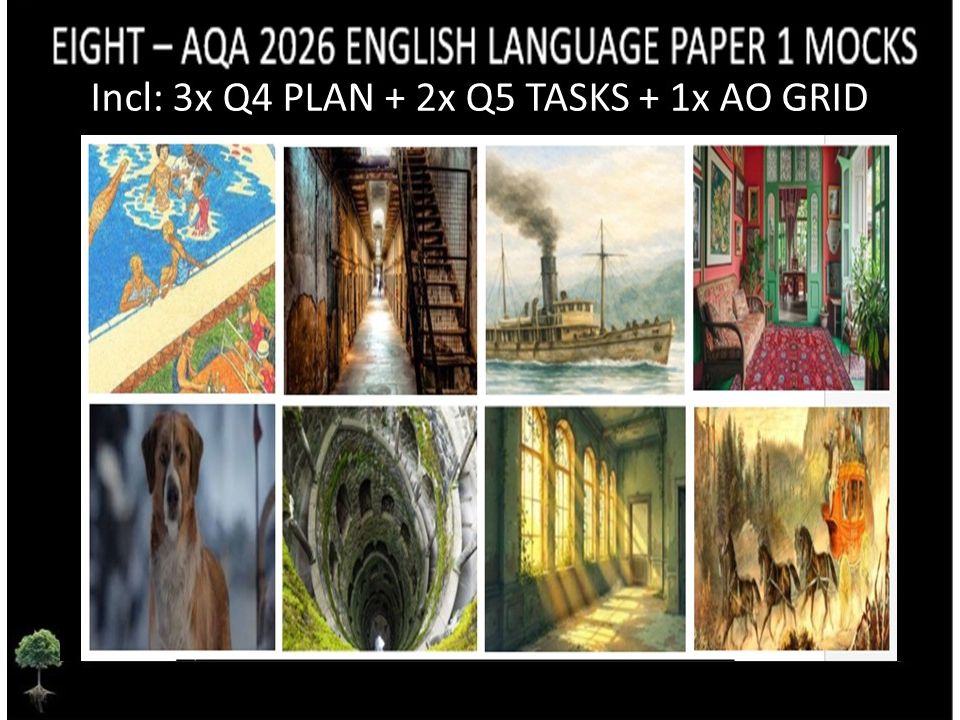 EIGHT - AQA PAPER 1 | 2026 FULL MOCKS | Q4 PLAN | Q5 TASKS | AO GRIDS | MODELS