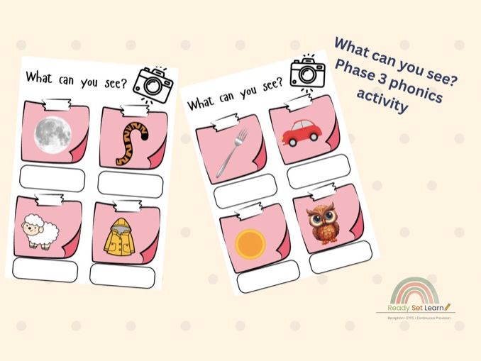 What Can You See? Phase 3 CVC Writing