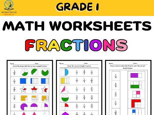 Introduction to Fractions Grade 1 - 3