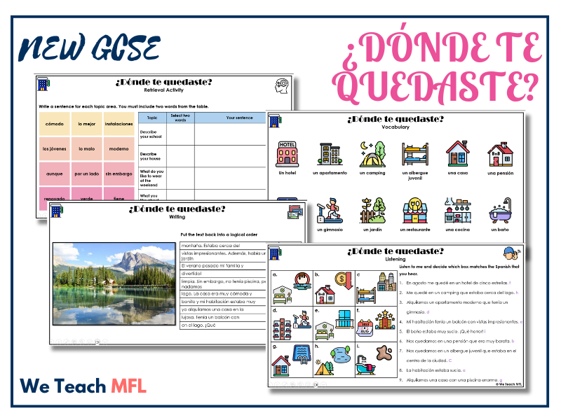 New GCSE - ¿Dónde te quedaste? Complete Unit Pack