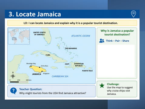 AQA GCSE Geography Reducing the development Gap-Tourism Jamaica