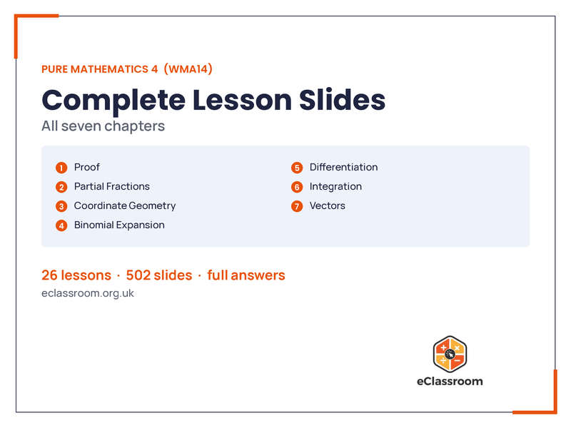 IAL Pure 4 complete lesson slides bundle