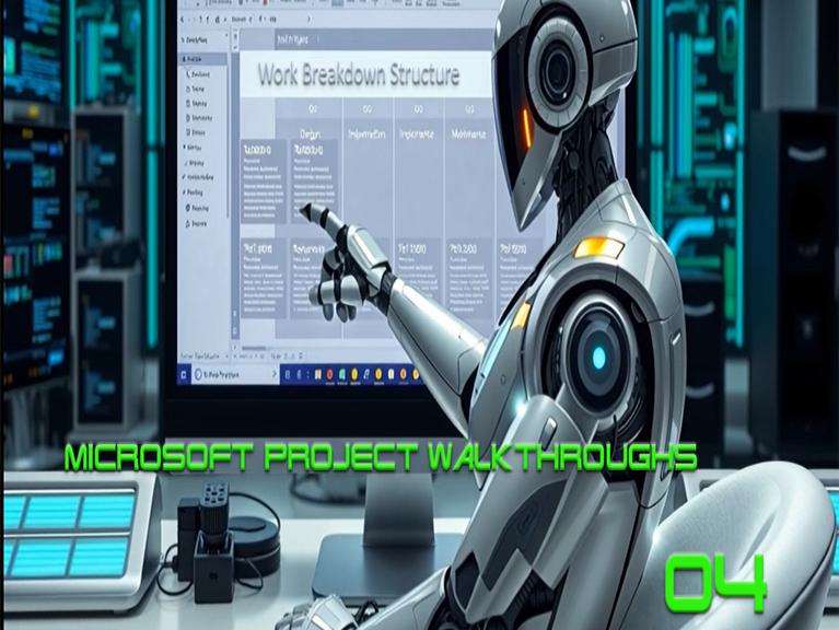 04 - Microsoft Project 2019 Walkthroughs - Work Breakdown Structures (inc Recurring Tasks)