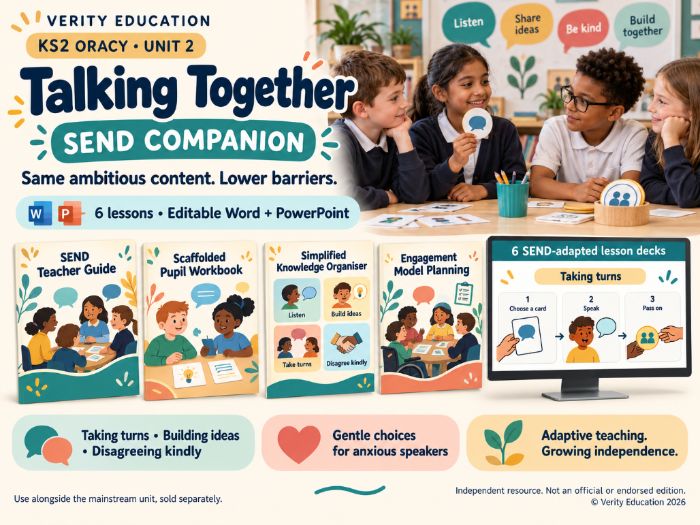KS2 Oracy Unit 2: Talking Together — SEND-Adapted Pack