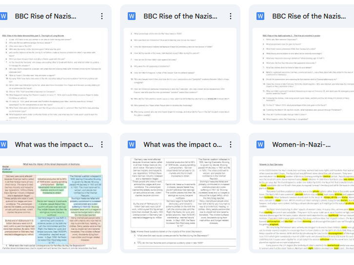 GCSE History Germany Resources